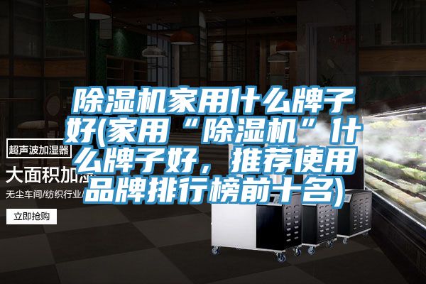 除濕機家用什么牌子好(家用“除濕機”什么牌子好，推薦使用品牌排行榜前十名)